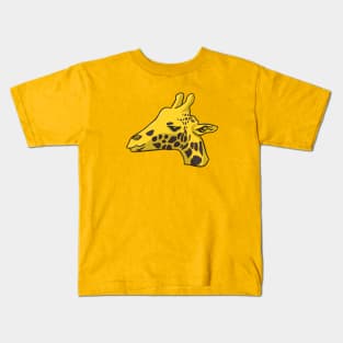 Giraffe Head Kids T-Shirt